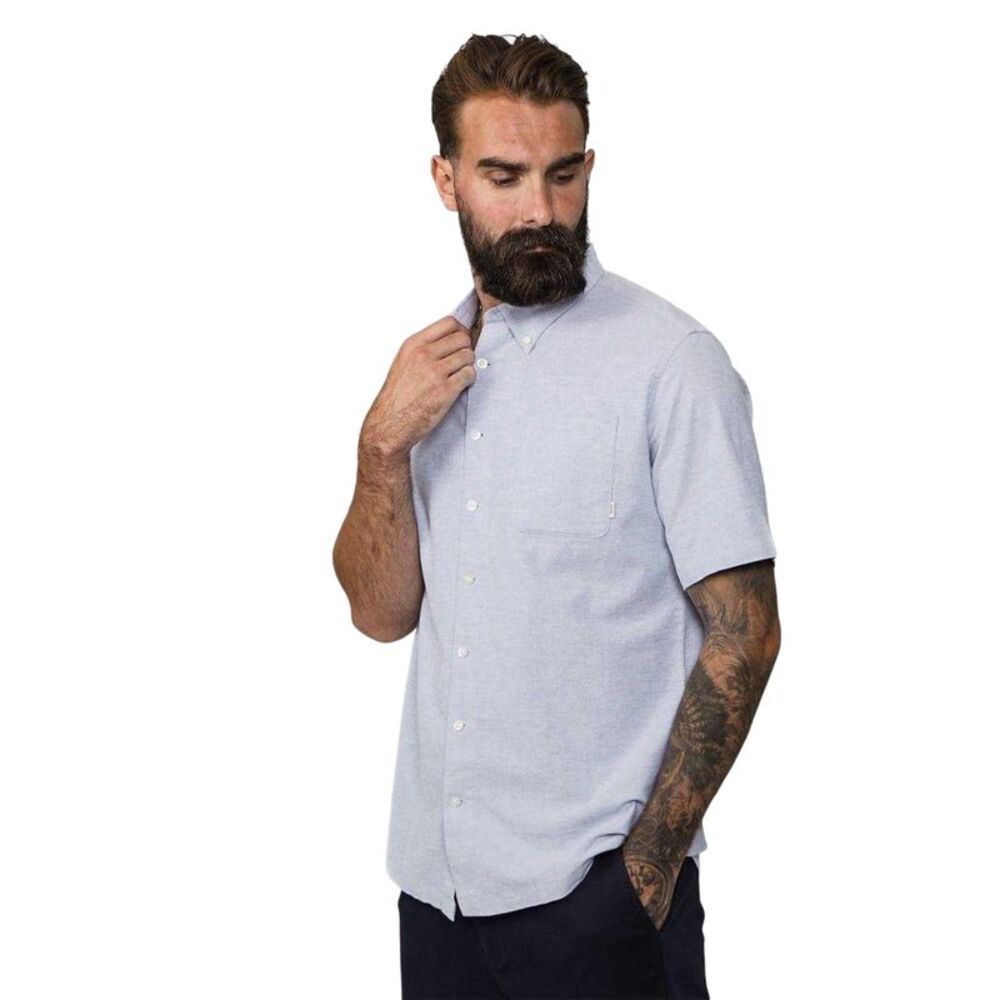 Firetrap Mens Classic Oxford Shirt / Gray